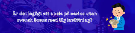 Minsta insättning casino utan svensk licens - Guide och tips
